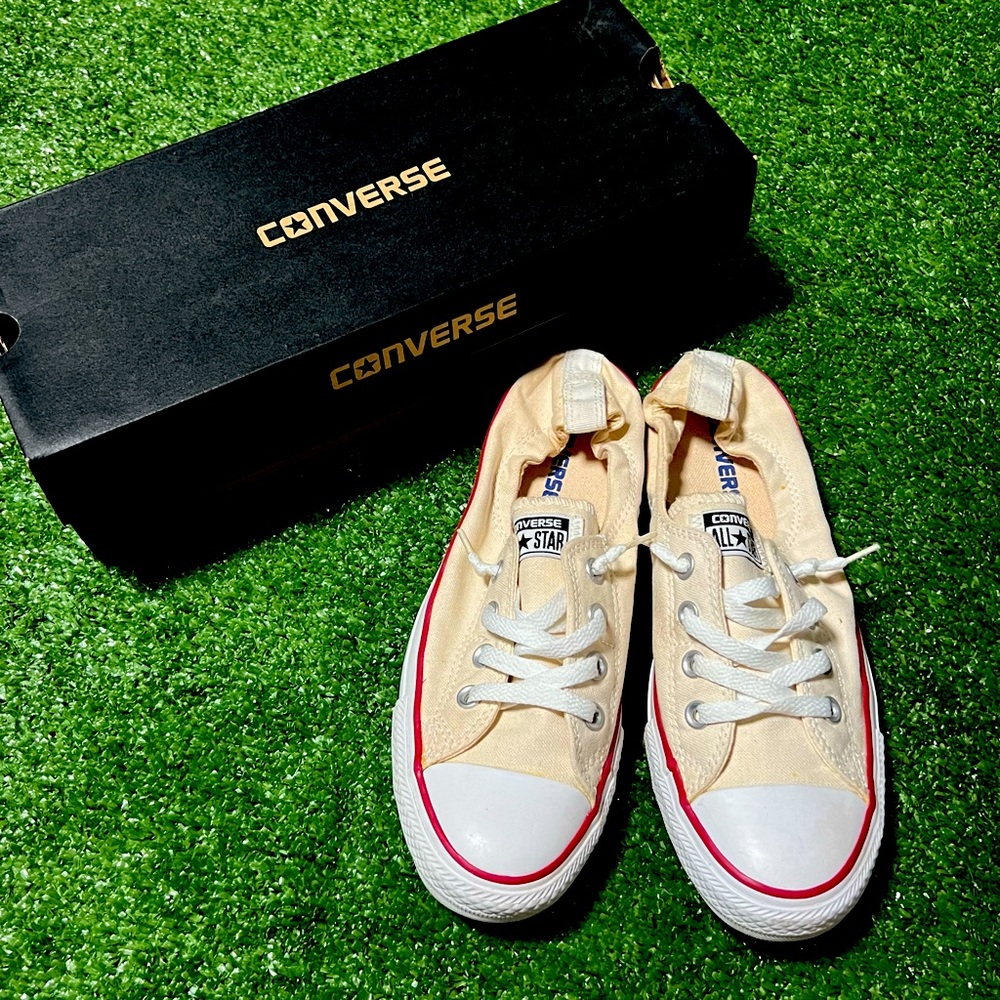 Converse Mens Chuck Taylor Shoreline Slip White Skateboarding Shoes Size 7.5